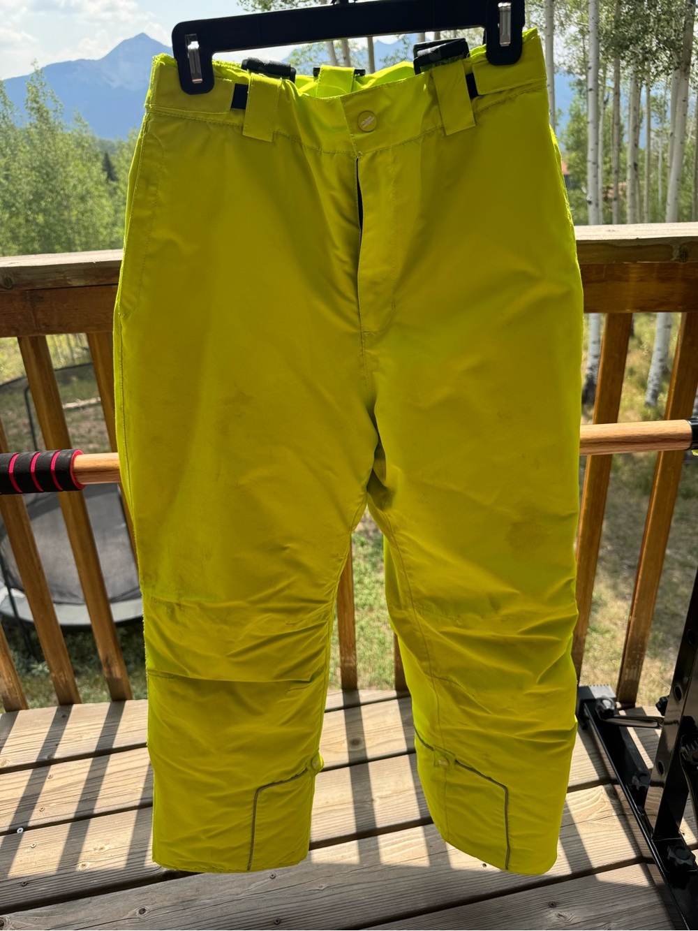 Kid’s Lime Green Insulated Ski/Snow Pants